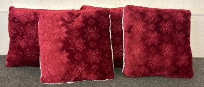 (4) Matching Throw Pillows