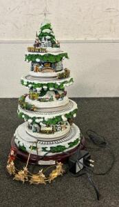 (1) Ceramic Tree With Train (Plays Music)