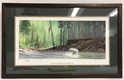 'Morning Strike on the Middle Fork' Framed Print