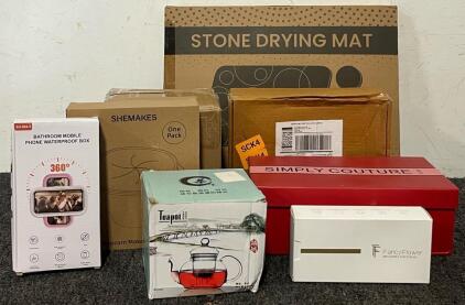 Women&rsquo;s Gifts & Stocking Stuffers Including Stone Dish Drying Mat, Face Cleansing Wipes, Teapot, High Heels & More