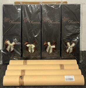 Gifts For Her &mdash; (4) Bouquet Boxes W/ Fairy Lights, (4) Canvas Wall Art Prints & Pullout Cabinet Drawer Organizer
