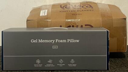 Ultra Soft Knitted Blanket & Memory Foam Pillow