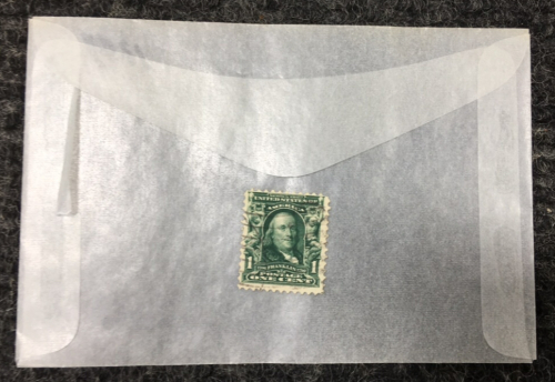 Postmarked Ben Franklin 1902 Stamp