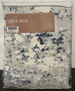 Cozy Home Area Rug &mdash; Blue, White & Grey Abstract Area Rug (6&rsquo;x9&rsquo;)
