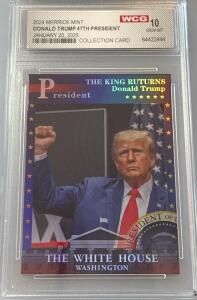 Donald Trump 47th President Official Portrait WCG Grading Trading Card