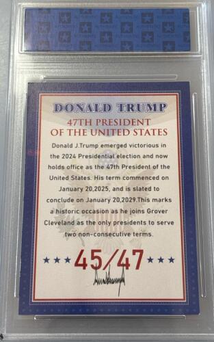 Donald Trump 47th President Official Portrait WCG Grading Trading Card