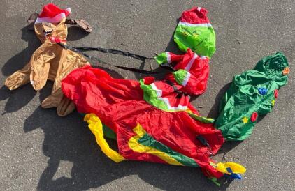 The Grinch & Max Sleigh Inflatable Yard Decoration