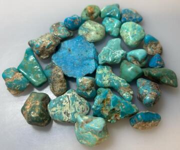 Collection Of Raw Turquoise Stones