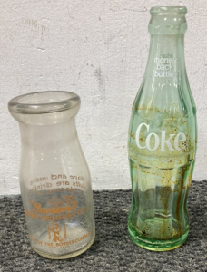 Vintage Boden&rsquo;s Dairy Delivery Bottle and Coke Bottle