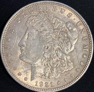 1921 Morgan Silver Dollar Coin