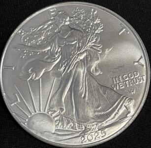 2025 American Silver Eagle &ldquo;Walking Liberty&rdquo; coin