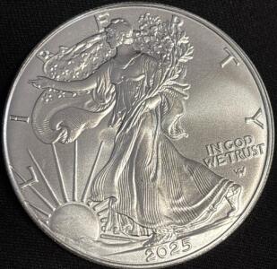 2025 American Silver Eagle &ldquo;Walking Liberty&rdquo; coin