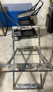Welding cart, designed to hold and transport welding equipment.wet Tile Saw.
