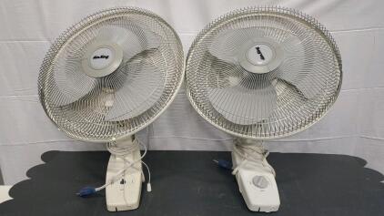 (2) Air King Wall Mount Fans