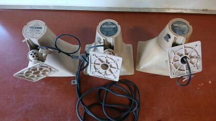 (3) Valcom V-1030C 5W High Efficiency Paging Horn