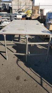 Large Metal Warehouse Table 120"x60"x34.75"