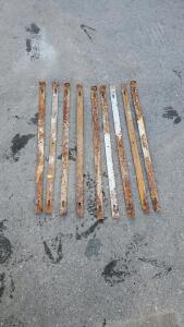 (9) Hand-Forged Iron Barn Door Strap Hinge