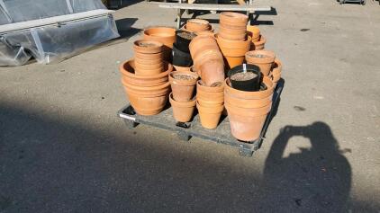 Pallet of Assorted Clay Pots