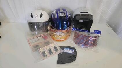 (3) Motorcycle Helmets