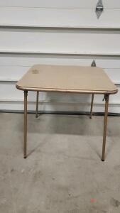 Vintage Folding Table 30"x30"x27"