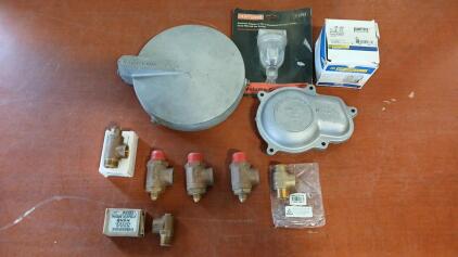 (1) Merrill No Lead Brass 3/4" Pressure Relief Valve (1) Square D Pumptrol 40-60 PSI Water Pump Pressure Switch (3) Hamilton Brass By-Pass Pressure Relief Valve & More
