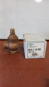 (1) A.Y. McDonald MFG. CO. 6214 1-1/2" 65# Pressure Relief Valve-NL