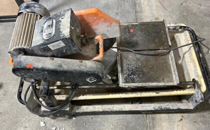 Toyang Ty1000 Tile Saw W/Ep Co Utility Cart (please read description)