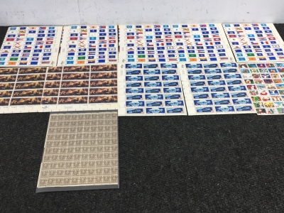 (11) Sheets Of Vintage Stamps