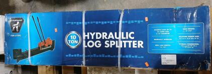 (1) Greyhound 10 Ton Hydraulic Log Splitter Item 67090