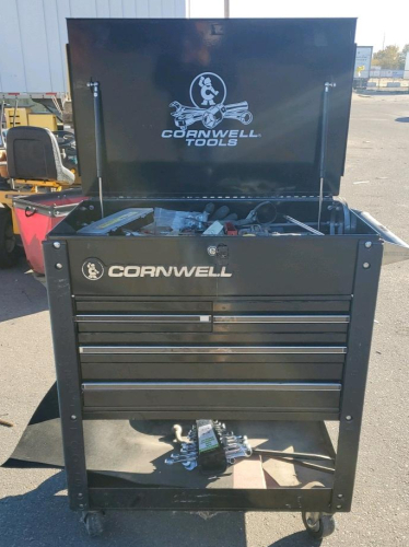 Cornwell Black Tool Box And Tools