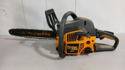 (1) Poulan Pro 35cc Chainsaw W/ 16" Blade