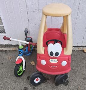 Little Tikes Cozy Coupe Ride-on Toy,ABCYCLE Kids Bike