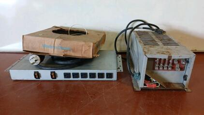 (1) Rack Mount Power Distribution Unit (PDU) (1) Power Converter/ Transformer Unit (1) Box Of 22 Gauge Copper Wire