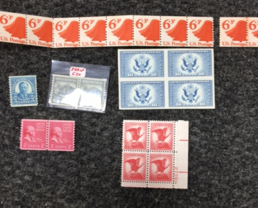 (4) Blue 16-Cent Special Delivery Stamps And More