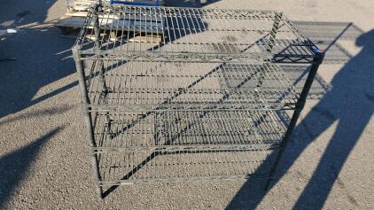 Black Metal 4 Shelf 35.75"x18"x33"