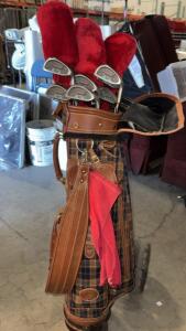 Dunlap X-PT Golf Clubs w/Daiwa Coach Collection Golf Bag & Trolley