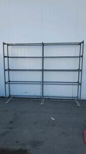 Heavy Duty Metal Rack 98"x15.25"x77.5"
