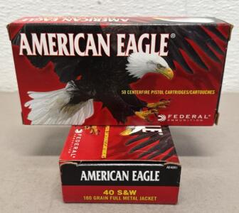 American Eagle AE40R1, 40 S&W, 180 Grain FMJ, 100 Rounds