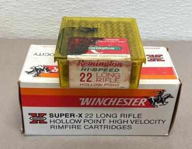 Remington Hi-Speed And Winchester .22 LR Rimfire Cartridges, 600 Rounds