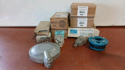 (1) Boshart WSP4010 4"x1" Single Hole Plastic Well Seal (2) Plastic Air Volume Control Kit W/ Bottle (1) Midwest-Dicken Mfg CC-6 Well Cap & More