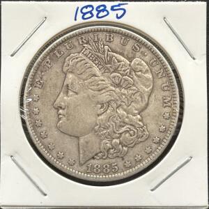 1885 Morgan Silver Dollar, United States Mint, 90% Silver, No Mint Mark