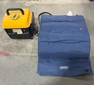 Titan 1000 Watts Generator ,Coleman sleeping pad or camping mat. (Please read Description)
