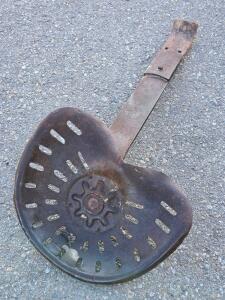 Vintage Cast Iron Tractor Seat - 36"L