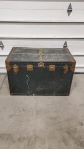 Large Vintage Trunk 39"x29"x26