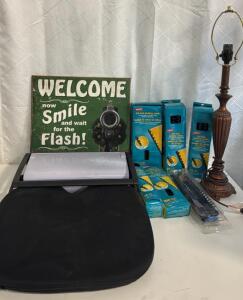 (1) Fellowes Star+150 Binding Punch Machine (6) Packages Of Different Size Bindings (1) Welcome Sign & more