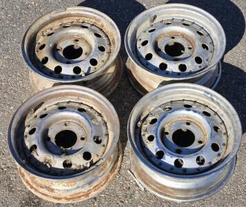 Set of (4) 13" Steel 4-Lug Wheels