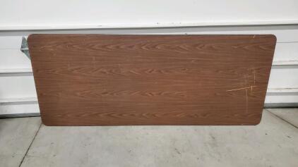 6Ft Wooden Folding Table