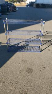 Blue Metal Rack 40"x13"x37"