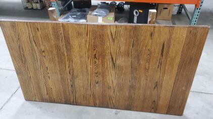 Wood Table 65.5"x36"x34"