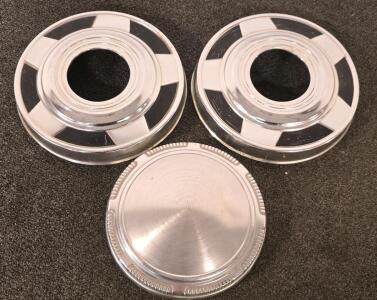 (3) Classic Hub Caps- 73-87 Chevy 4x4, 1970-72 Plymouth Dog Dish